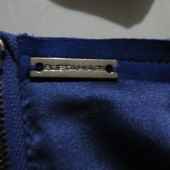 ELIE TAHARI Cobalt Blue Marley Silk Sheath Dress sz 6 MSRP $348 Gorgeous dress! - Picture 8 of 8